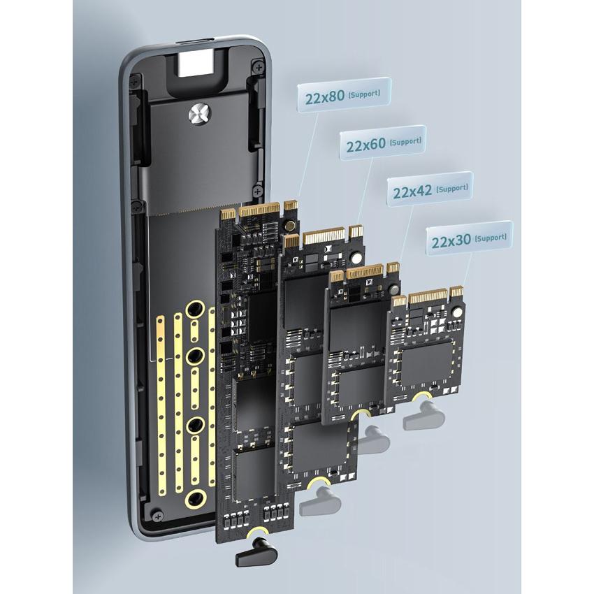 BASEUS θήκη για Μ.2 B key CAYPH-D0G, Micro B, USB3.2 5Gbps, 2TB, γκρι | eLabstore.gr BASEUS θήκη για Μ.2 B key CAYPH-D0G, Micro B, USB3.2 5Gbps, 2TB, γκρι | Συνοδευτικά PC | elabstore.gr
