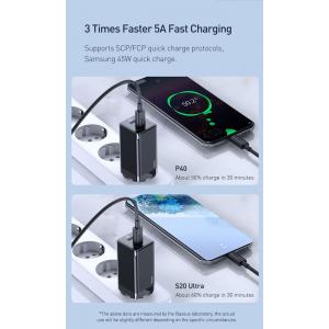 BASEUS φορτιστής τοίχου CCGAN-Q01, 2x USB, 45W, μαύρος | Αξεσουάρ κινητών | elabstore.gr