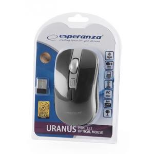 ESPERANZA ασύρματο ποντίκι Uranus EM126EK, οπτικό, 1600DPI, μαύρο | Συνοδευτικά PC | elabstore.gr