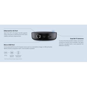 AQARA Hub σταθμός σύνδεσης αισθητήρων M2, Zigbee, μαύρο | eLabstore.gr