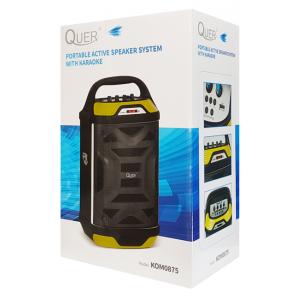 QUER Φορητό ηχείο KOM0875, bluetooth, USB, FM Radio, μαύρο | Εικόνα & Ήχος | elabstore.gr