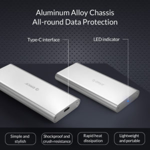 ORICO θήκη για Μ.2 B key SSD M2G-C3, USB 3.1, 5Gbps, 2TB, ασημί | eLabstore.gr ORICO θήκη για Μ.2 B key SSD M2G-C3, USB 3.1, 5Gbps, 2TB, ασημί | Συνοδευτικά PC | elabstore.gr