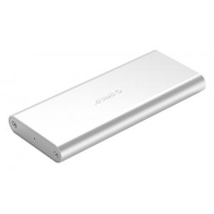 ORICO θήκη για Μ.2 B key SSD M2G-U3, USB 3.0, 5Gbps, 2TB, ασημί | Συνοδευτικά PC | elabstore.gr
