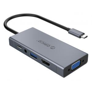 ORICO docking station MC-U501P, USB Type-C, 5-ports, γκρι | Συνοδευτικά PC | elabstore.gr