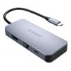 ORICO docking station MC-U602P, USB Type-C, 6-ports, γκρι | Συνοδευτικά PC | elabstore.gr
