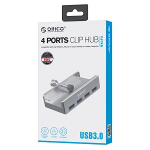 ORICO hub με κλιπ MH4PU-SV-BP, 4 ports, USB 3.0, ασημί | eLabstore.gr ORICO hub με κλιπ MH4PU-SV-BP, 4 ports, USB 3.0, ασημί | Συνοδευτικά PC | elabstore.gr