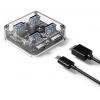 ORICO USB 3.0 Hub MH4U-U3, 4x USB3.0, 5Gbps, διάφανο | Συνοδευτικά PC | elabstore.gr