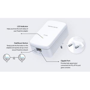 MERCUSYS Powerline MP500 Kit, AV1000 Gigabit, Ver: 1.0 | Δικτυακά | elabstore.gr