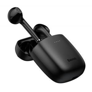 BASEUS earbuds W04 με θήκη φόρτισης, True Wireless, μαύρα | Αξεσουάρ κινητών | elabstore.gr