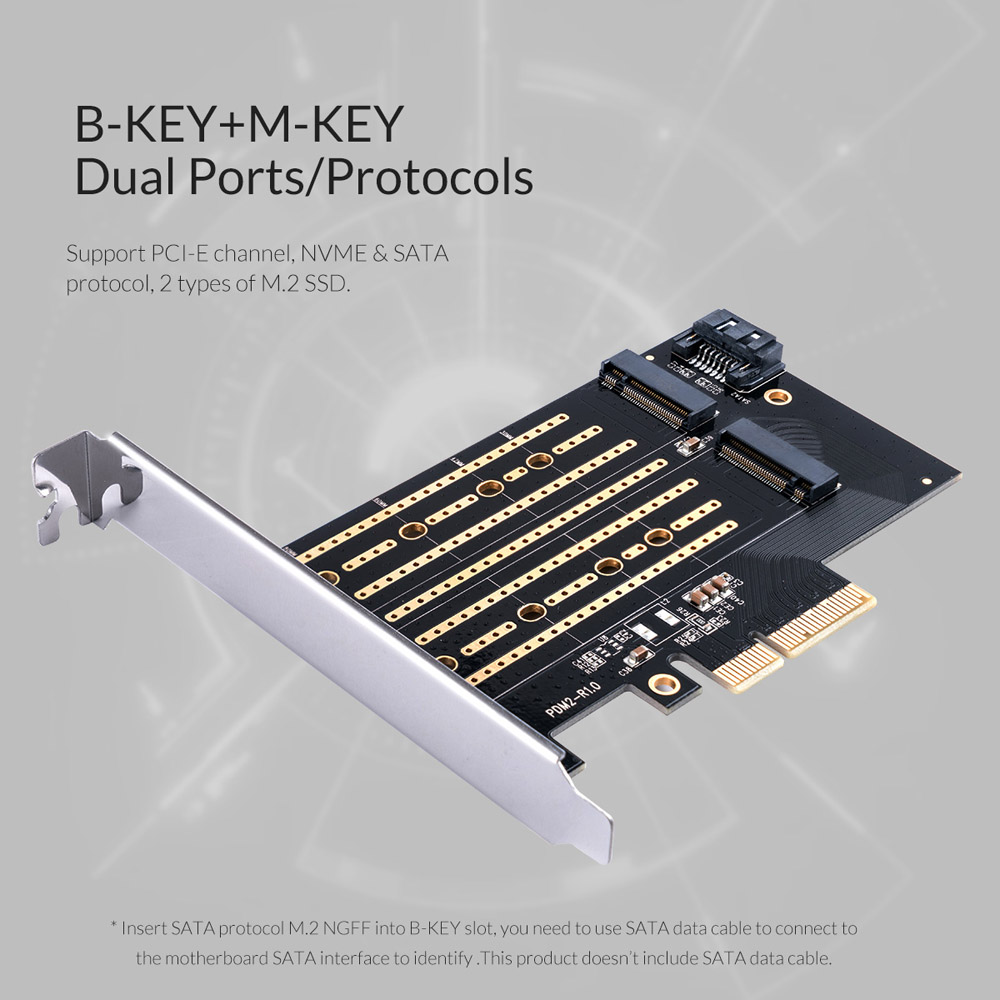 ORICO κάρτα επέκτασης PCI-e x4 σε NVMe M.2 M-key/B-Key PDM2 | eLabstore.gr ORICO κάρτα επέκτασης PCI-e x4 σε NVMe M.2 M-key/B-Key PDM2 | PC & Αναβάθμιση | elabstore.gr