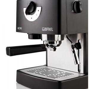 BRIEL μηχανή espresso ES74 PF074A03M1F31000, 970W, μαύρη | Οικιακές & Προσωπικές Συσκευές | elabstore.gr