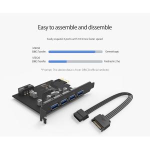 ORICO κάρτα επέκτασης PCI-e σε 4x USB3.0 PME-4U, 5Gbps | PC & Αναβάθμιση | elabstore.gr