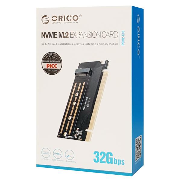 ORICO κάρτα επέκτασης PCI-e x16 σε NVMe M.2 M-key PSM2 | eLabstore.gr ORICO κάρτα επέκτασης PCI-e x16 σε NVMe M.2 M-key PSM2 - Image 6