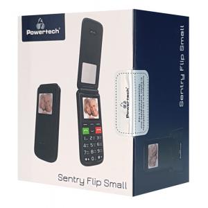 POWERTECH κινητό τηλέφωνο Sentry Flip Small, 1.77", SOS Call, μαύρο | Mobile Συσκευές | elabstore.gr