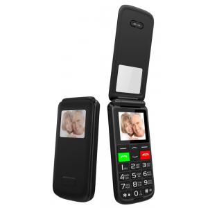 POWERTECH κινητό τηλέφωνο Sentry Flip Small, 1.77", SOS Call, μαύρο | Mobile Συσκευές | elabstore.gr