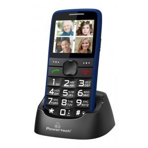 POWERTECH Κινητό Τηλέφωνο Sentry Eco PTM-24, SOS Call, με φακό, μπλε | Mobile Συσκευές | elabstore.gr