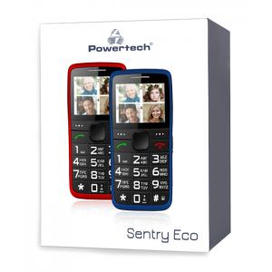 POWERTECH Κινητό Τηλέφωνο Sentry Eco PTM-24, SOS Call, με φακό, μπλε | Mobile Συσκευές | elabstore.gr