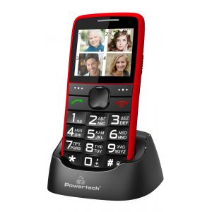POWERTECH Κινητό Τηλέφωνο Sentry Eco PTM-25, SOS Call, με φακό, κόκκινο | Mobile Συσκευές | elabstore.gr