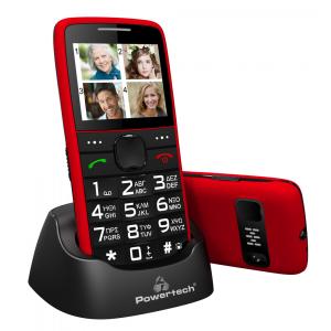 POWERTECH Κινητό Τηλέφωνο Sentry Eco PTM-25, SOS Call, με φακό, κόκκινο | Mobile Συσκευές | elabstore.gr
