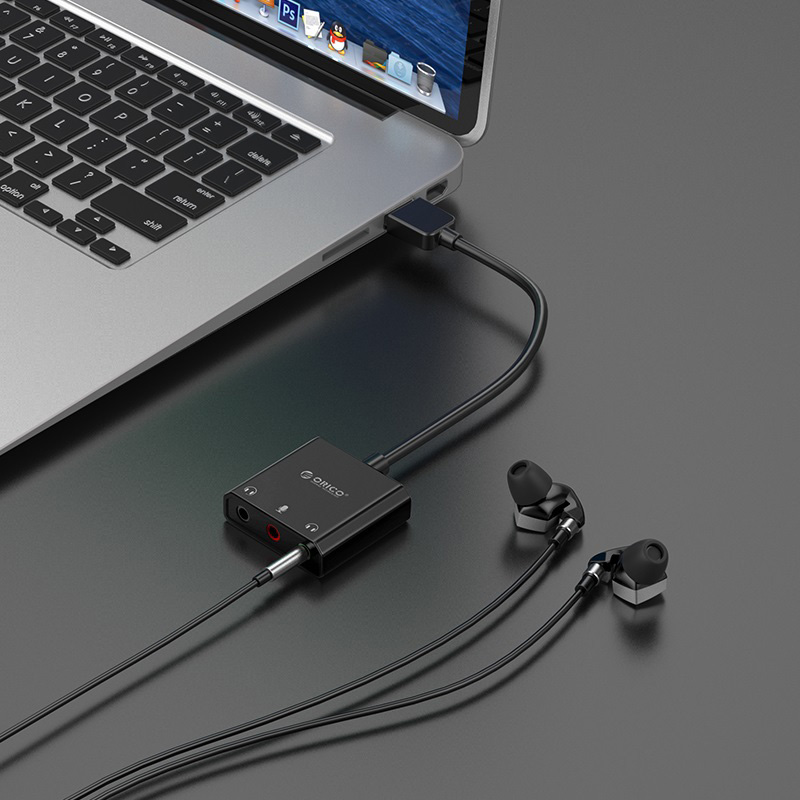ORICO USB κάρτα ήχου SKT3, USB2.0, 3x 3.5mm, μαύρο | eLabstore.gr ORICO USB κάρτα ήχου SKT3, USB2.0, 3x 3.5mm, μαύρο | PC & Αναβάθμιση | elabstore.gr