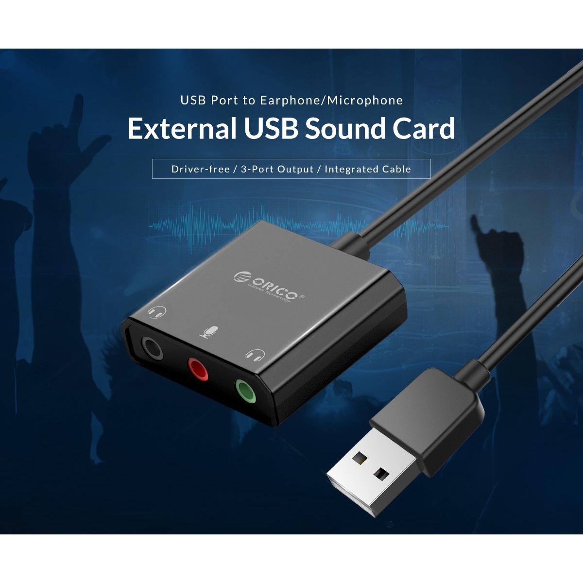 ORICO USB κάρτα ήχου SKT3, USB2.0, 3x 3.5mm, μαύρο | eLabstore.gr ORICO USB κάρτα ήχου SKT3, USB2.0, 3x 3.5mm, μαύρο | PC & Αναβάθμιση | elabstore.gr