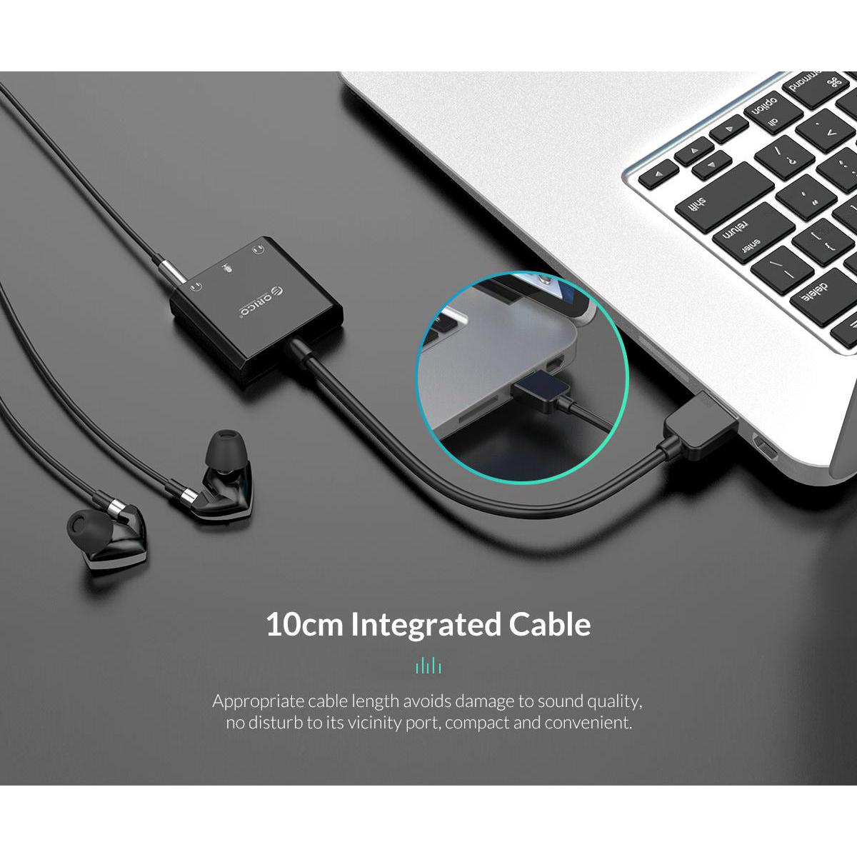 ORICO USB κάρτα ήχου SKT3, USB2.0, 3x 3.5mm, μαύρο | eLabstore.gr ORICO USB κάρτα ήχου SKT3, USB2.0, 3x 3.5mm, μαύρο - Image 6