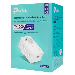 TP-LINK Powerline TL-PA7017P, Passthrough, AV100 Gigabit, Ver. 4.0 | Δικτυακά | elabstore.gr