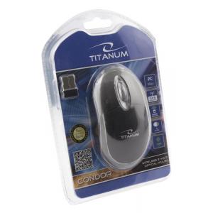 TITANUM ασύρματο ποντίκι Condor TM120K, οπτικό, 1000DPI, μαύρο | Συνοδευτικά PC | elabstore.gr