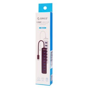 ORICO USB Hub TWC3-7A, 1x USB Type-C, 7x USB ports, μαύρο | Συνοδευτικά PC | elabstore.gr