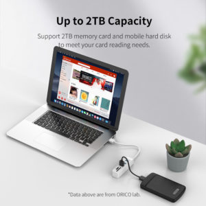 ORICO USB Hub TWU3-3AST, 1x SD, 1x TF, 3x USB ports, μαύρο | Συνοδευτικά PC | elabstore.gr