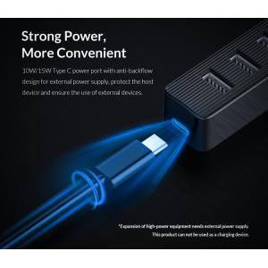 ORICO USB Hub TWU32-7A, 1x USB Type-C, 7x USB ports, μαύρο | Συνοδευτικά PC | elabstore.gr