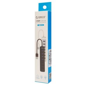 ORICO USB Hub TWU32-7A, 1x USB Type-C, 7x USB ports, μαύρο | eLabstore.gr