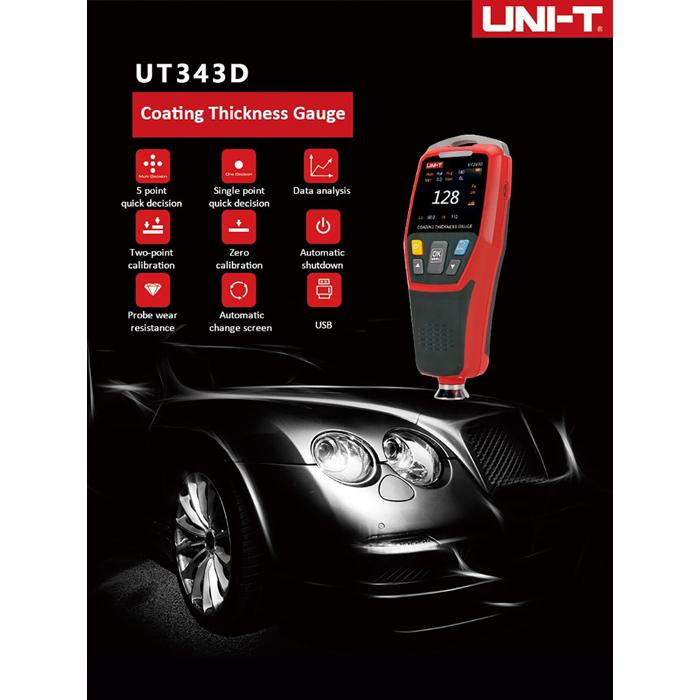 UNI-T ψηφιακός μετρητής πάχους χρώματος UT343D | eLabstore.gr UNI-T ψηφιακός μετρητής πάχους χρώματος UT343D | Εργαλεία | elabstore.gr