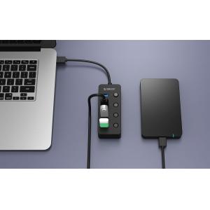 ORICO USB 3.0 Hub W9PH4-U3, 4x USB3.0 ports, 5Gbps, μαύρο | eLabstore.gr ORICO USB 3.0 Hub W9PH4-U3, 4x USB3.0 ports, 5Gbps, μαύρο | Συνοδευτικά PC | elabstore.gr