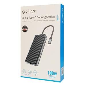 ORICO docking station WB-11P, USB Type-C, 11-ports, 100W, γκρι | eLabstore.gr ORICO docking station WB-11P, USB Type-C, 11-ports, 100W, γκρι | Συνοδευτικά PC | elabstore.gr
