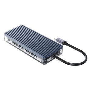 ORICO docking station WB-11P, USB Type-C, 11-ports, 100W, γκρι | Συνοδευτικά PC | elabstore.gr