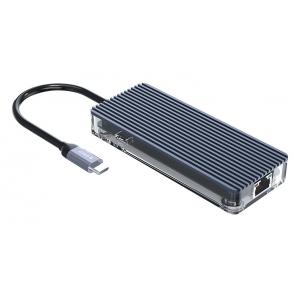 ORICO docking station WB-6RJ, USB Type-C, 6-ports, γκρι | Συνοδευτικά PC | elabstore.gr