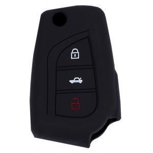 Θήκη κλειδιού για αυτοκίνητα Toyota 1015-01, εύκαμπτη, μαύρη | Gadgets - Αξεσουάρ | elabstore.gr