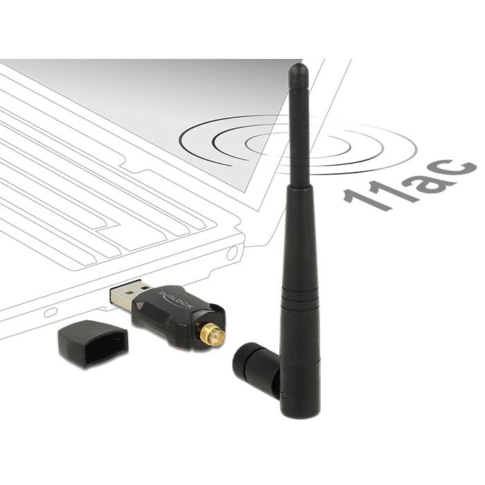 DELOCK USB2.0 WLAN stick με εξωτερική κεραία 12462, DFS+WPS, 2.4GHz+5GHz | eLabstore.gr DELOCK USB2.0 WLAN stick με εξωτερική κεραία 12462, DFS+WPS, 2.4GHz+5GHz | Δικτυακά | elabstore.gr