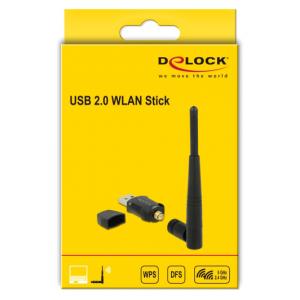 DELOCK USB2.0 WLAN stick με εξωτερική κεραία 12462, DFS+WPS, 2.4GHz+5GHz | eLabstore.gr DELOCK USB2.0 WLAN stick με εξωτερική κεραία 12462, DFS+WPS, 2.4GHz+5GHz | Δικτυακά | elabstore.gr