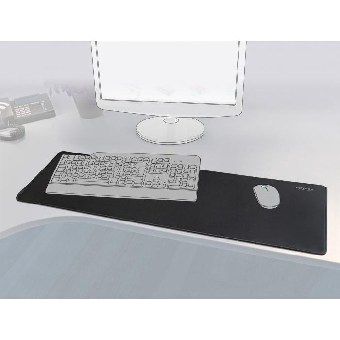 DELOCK gaming mouse pad 12557, 915x280x3mm, μαύρο | eLabstore.gr DELOCK gaming mouse pad 12557, 915x280x3mm, μαύρο | Συνοδευτικά PC | elabstore.gr