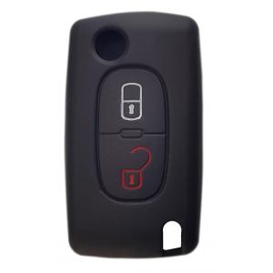 Θήκη κλειδιού για αυτοκίνητα Peugeot 2009-02, εύκαμπτη, μαύρη | Gadgets - Αξεσουάρ | elabstore.gr