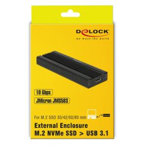DELOCK εξωτερική θήκη για M.2 NVMe PCIe SSD 42600, USB 3.1, Gen2 | eLabstore.gr DELOCK εξωτερική θήκη για M.2 NVMe PCIe SSD 42600, USB 3.1, Gen2 | Συνοδευτικά PC | elabstore.gr