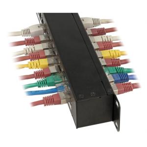 DELOCK patch panel για rack 43295, 19", 48x RJ45 ports, μαύρο | Εξοπλισμός IT | elabstore.gr