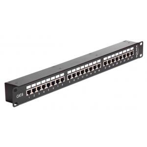 DELOCK patch panel για rack 43295, 19", 48x RJ45 ports, μαύρο | Εξοπλισμός IT | elabstore.gr