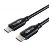 CABLETIME καλώδιο USB Type-C CM60, PD 60W, 3A, 0.5m, μαύρο | Αξεσουάρ κινητών | elabstore.gr
