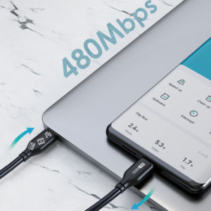 CABLETIME καλώδιο USB Type-C CM100, PD 100W, 5A, 1m, μαύρο | Αξεσουάρ κινητών | elabstore.gr