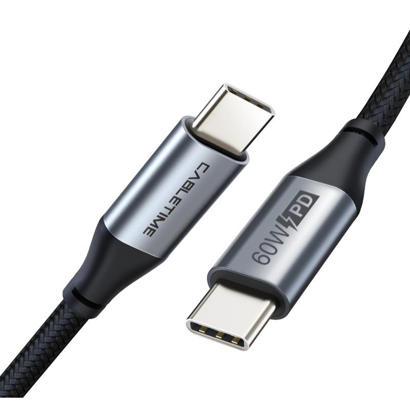 CABLETIME καλώδιο USB Type-C C160, PD 60W, 3Α, 1m, γκρι | eLabstore.gr CABLETIME καλώδιο USB Type-C C160, PD 60W, 3Α, 1m, γκρι | Αξεσουάρ κινητών | elabstore.gr