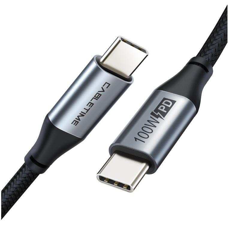 CABLETIME καλώδιο USB Type-C C160, PD 100W, 5A, 1m, μαύρο | eLabstore.gr CABLETIME καλώδιο USB Type-C C160, PD 100W, 5A, 1m, μαύρο | Αξεσουάρ κινητών | elabstore.gr