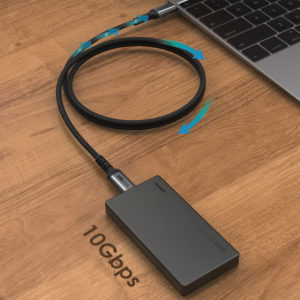 CABLETIME καλώδιο USB Type-C C160, USB 3.2, PD 100W, 4K/60Hz, 1m, μαύρο | Αξεσουάρ κινητών | elabstore.gr